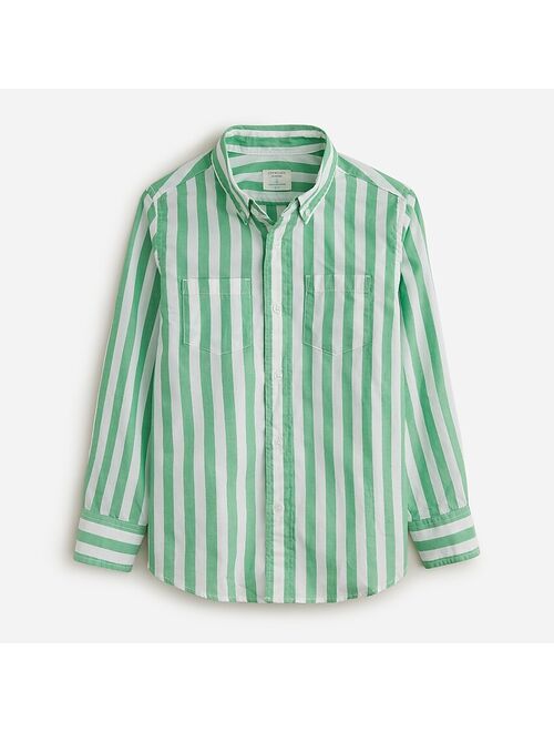 J.Crew Boys' yarn-dyed button-down poplin shirt