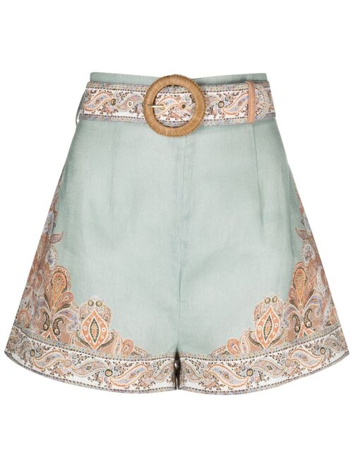 ZIMMERMANN Devi linen shorts