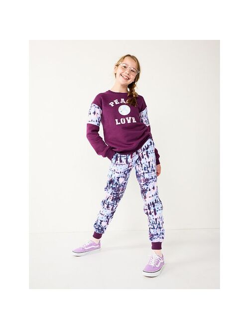 Girls 6-20 SO Favorite Fleece Jogger Pants in Regular & Plus Size