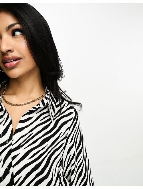 Parisian shirt in zebra print