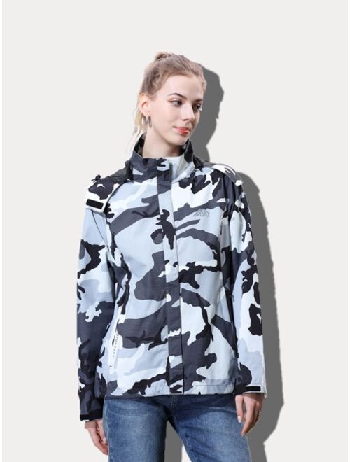 Shein Camo Print Hooded Jacket