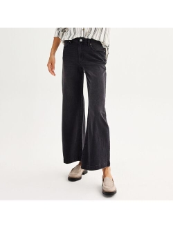 Wide-Leg Ankle Jeans