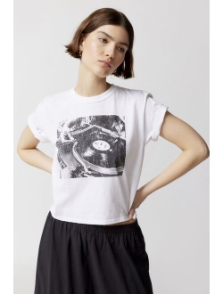 Record Player Alexa Baby Tee