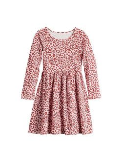 Girls 4-12 Jumping Beans Long Sleeve Essential Dress