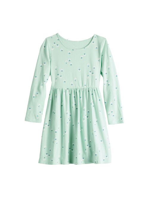 Girls 4-12 Jumping Beans Long Sleeve Essential Dress