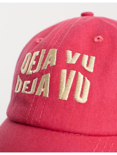 My Accessories London deja vu wavy cap in red