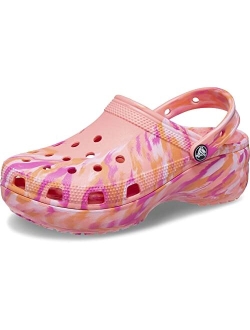 womens Classic Platform Marbled Clog