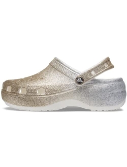 womens Classic Platform Glitter Clog