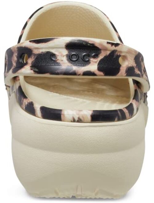 Crocs womens Classic Platform Graphic Clog