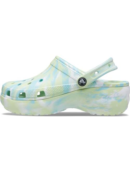 Crocs womens Classic Platform Graphic Clog