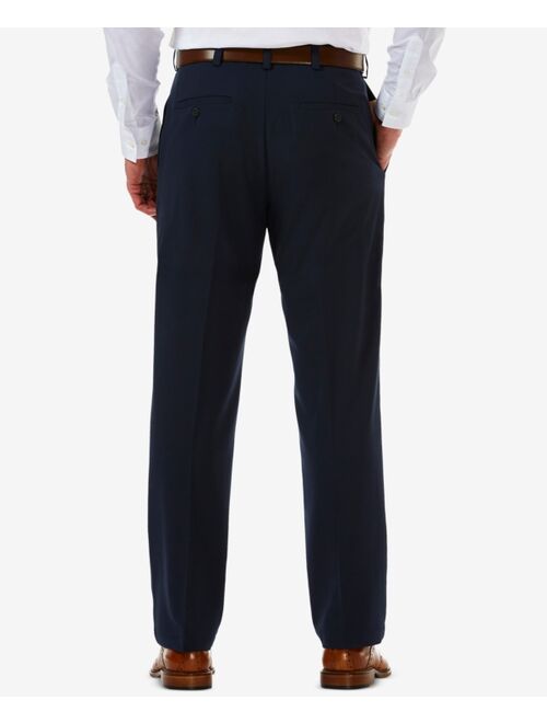 Men's Haggar Cool 18 PRO Classic-Fit Expandable Waist Flat Front Stretch Dress Pants