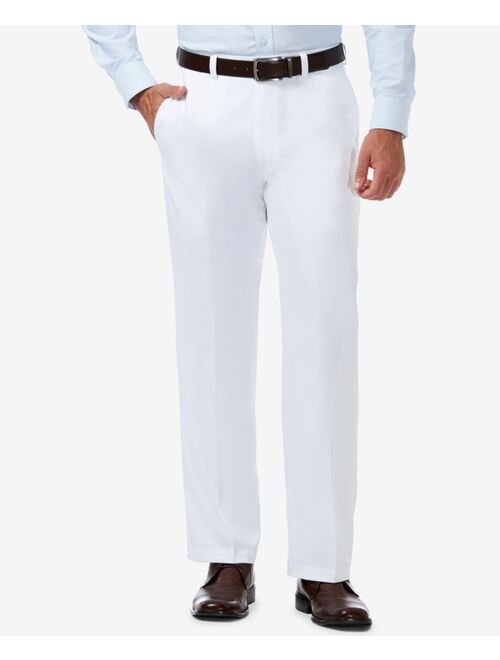 Men's Haggar Cool 18 PRO Classic-Fit Expandable Waist Flat Front Stretch Dress Pants