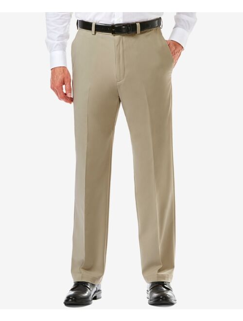 Men's Haggar Cool 18 PRO Classic-Fit Expandable Waist Flat Front Stretch Dress Pants