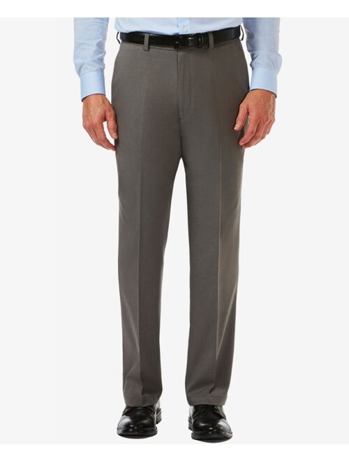 Men's Haggar Cool 18 PRO Classic-Fit Expandable Waist Flat Front Stretch Dress Pants