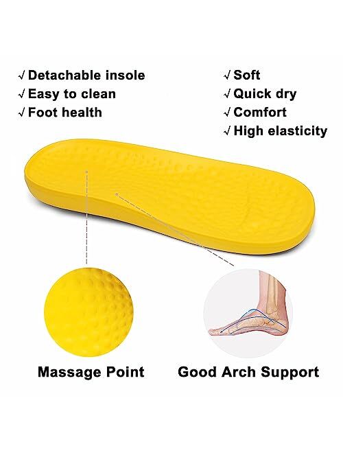 VZQ Women and Men Arch Support Clogs Slip-on Garden Shoes Outdoor Beach Slippers Sandals with Plantar Fasciitis Feet Cushion Insoles