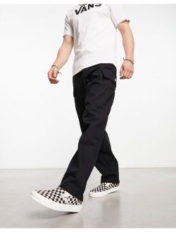 loose cargo pants in black