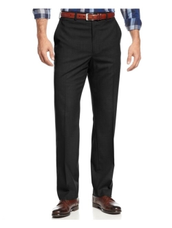 Men's Solid Classic-Fit Stretch Dress Pants