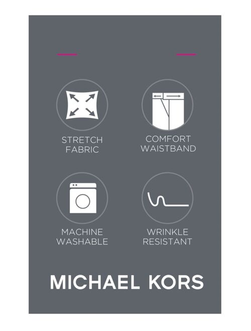 Michael Kors Men's Solid Classic-Fit Stretch Dress Pants