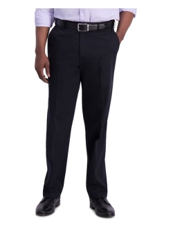 Mens Iron Free Premium Khaki Classic-Fit Flat-Front Pant