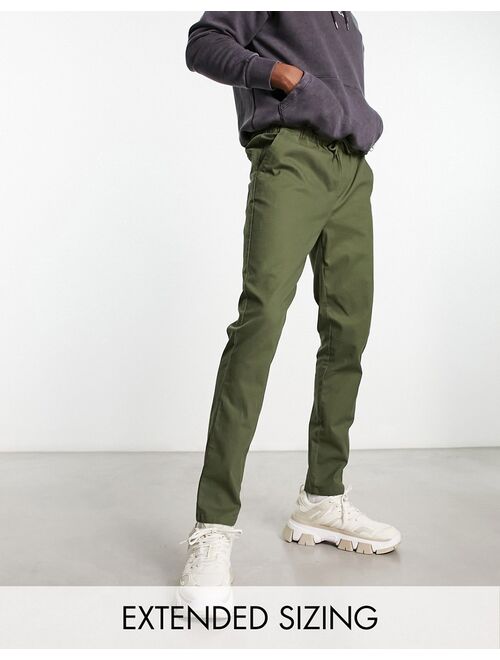 ASOS DESIGN skinny chinos in dark khaki