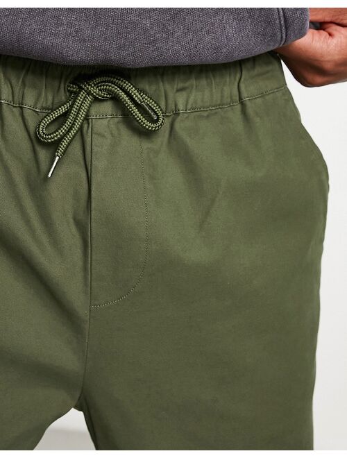 ASOS DESIGN skinny chinos in dark khaki