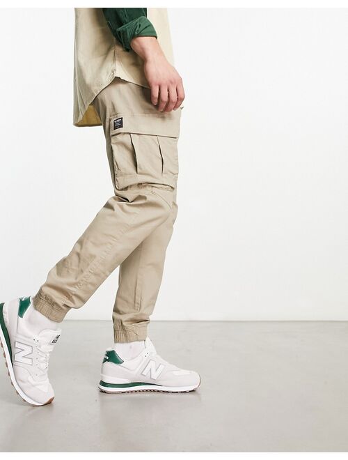 Pull&Bear cargo pocket pants in beige