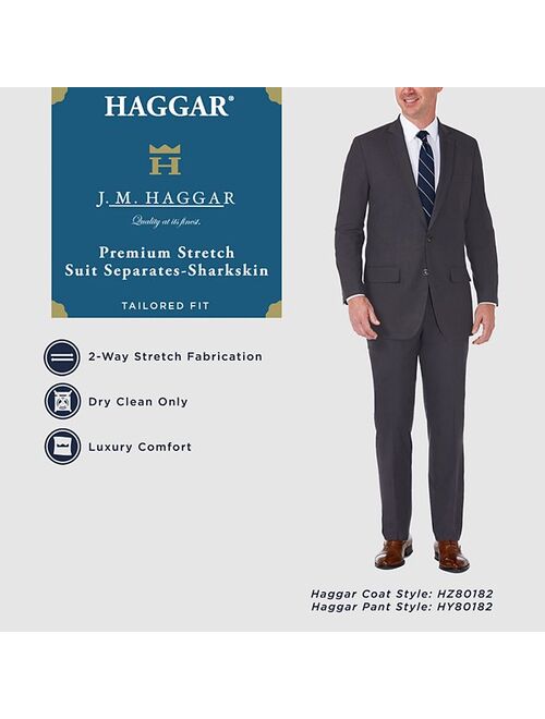 Men's J.M. Haggar Premium Tailored-Fit Stretch Flat-Front Suit Pants