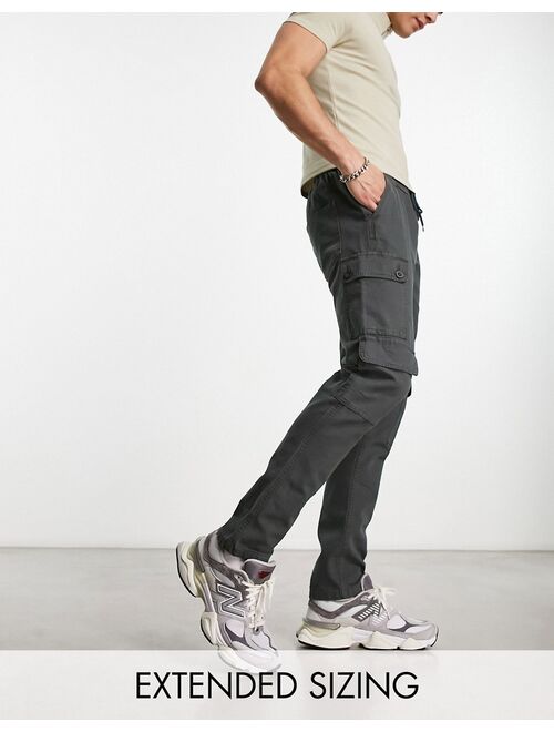 ASOS DESIGN slim cargo pants with multipockets