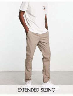 skinny chino pants in light brown