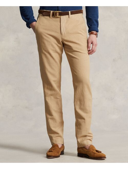 Polo Ralph Lauren Men's Straight Fit Linen-Cotton Pants