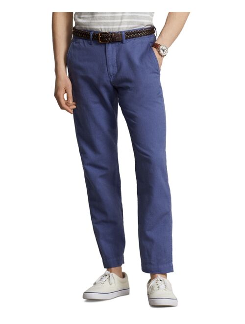 Polo Ralph Lauren Men's Straight Fit Linen-Cotton Pants