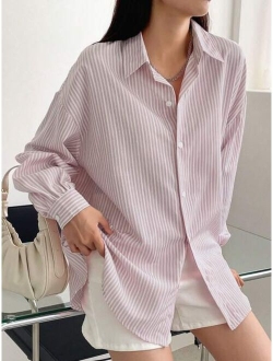 Striped Drop Shoulder Shirt