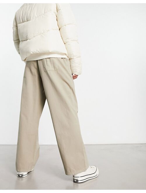 Reclaimed Vintage cargo pants in stone