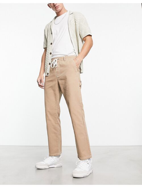 PacSun bowen twill carpenter pants in brown