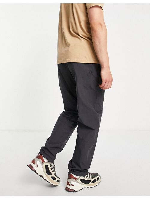 Rains regular fit woven pants in black