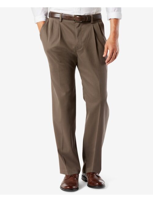 Dockers Men's Big & Tall Easy Classic Pleated Fit Khaki Stretch Pants