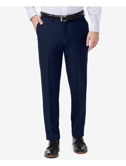 Men's Premium Comfort Slim-Fit Performance Stretch Flat-Front Dress Pants