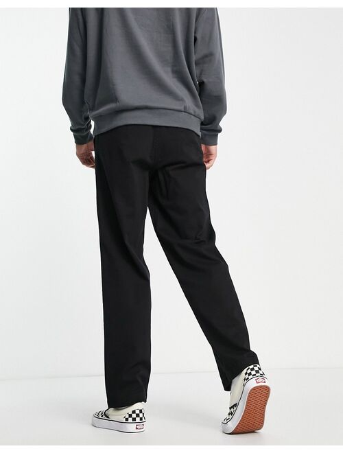 ADPT wide fit chinos in black