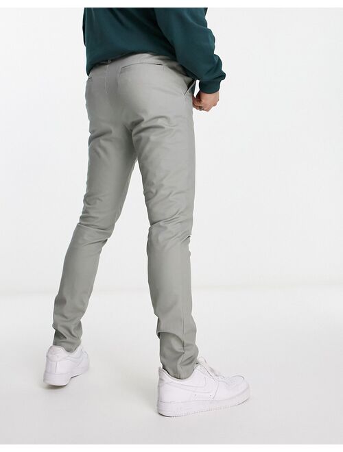 ASOS DESIGN skinny chino pants in light green