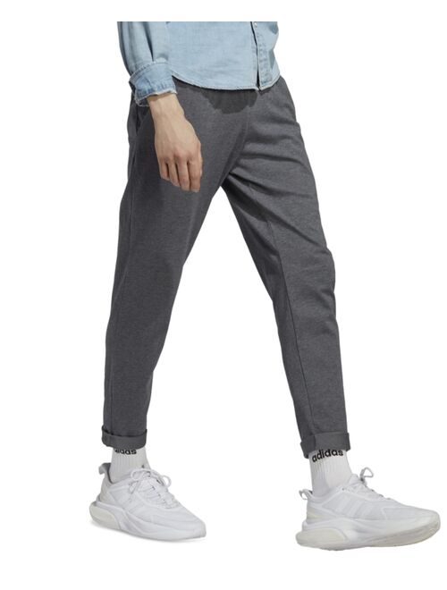 adidas Men's Essentials Performance Single Jersey Tapered Open Hem Jogger Pants