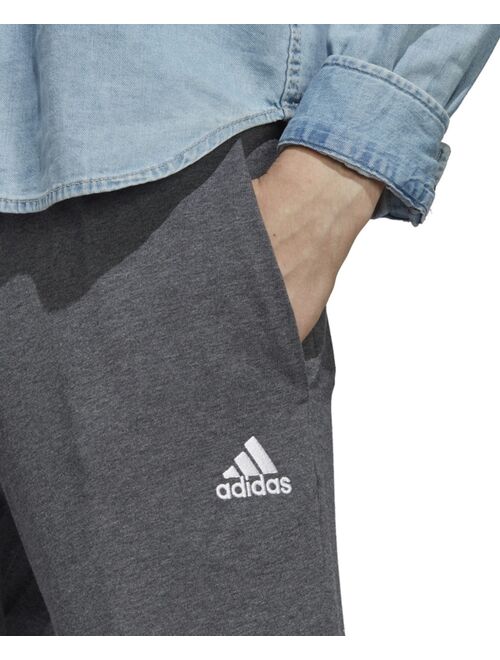 adidas Men's Essentials Performance Single Jersey Tapered Open Hem Jogger Pants