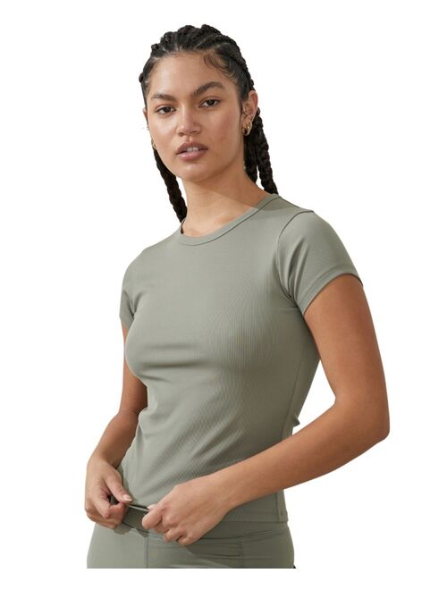 COTTON ON Women's Active Rib Gym T-shirt