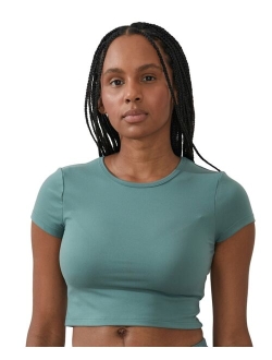 Women's Ultra Soft Fitted Cropped T-shirt