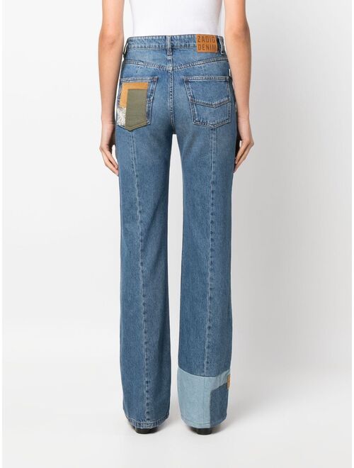 Zadig&Voltaire Evy patchwork straight-leg jeans