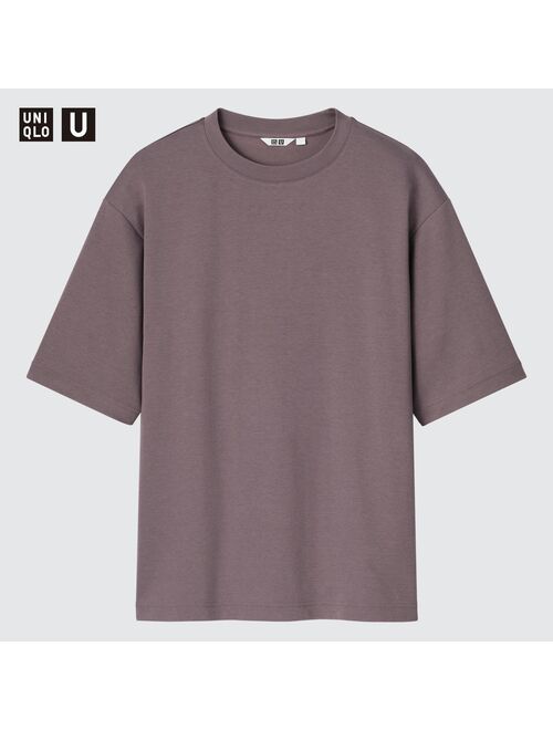 UNIQLO U AIRism Cotton Oversized Crew Neck Half-Sleeve T-Shirt