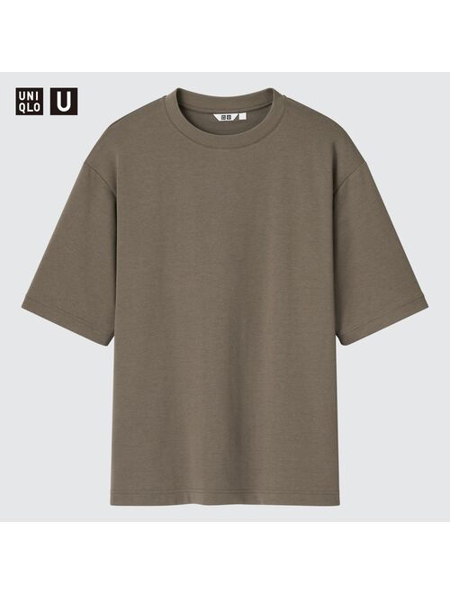 UNIQLO U AIRism Cotton Oversized Crew Neck Half-Sleeve T-Shirt