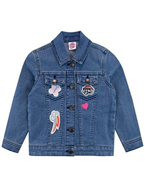 My Little Pony Girls Jean Jacket Twilight Sparkle and Pinkie Pie Outerwear For Kids