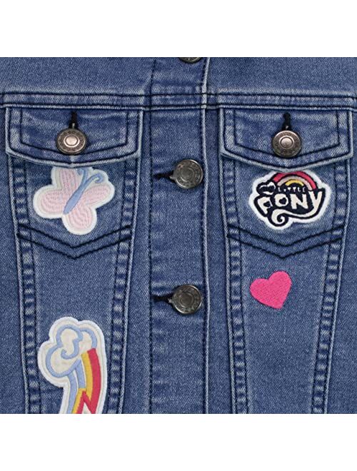 My Little Pony Girls Jean Jacket Twilight Sparkle and Pinkie Pie Outerwear For Kids