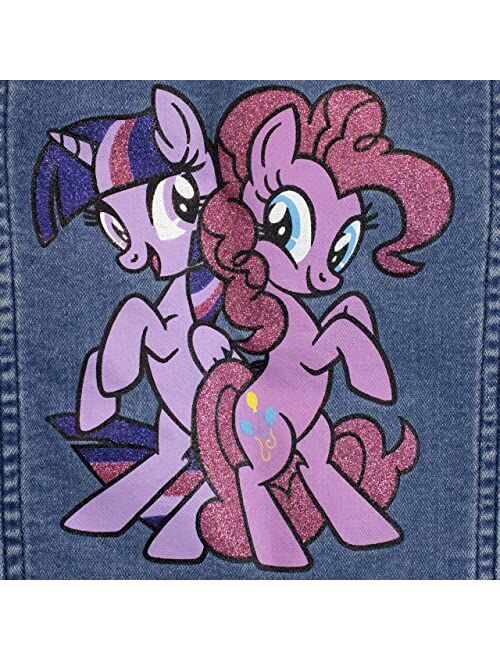 My Little Pony Girls Jean Jacket Twilight Sparkle and Pinkie Pie Outerwear For Kids