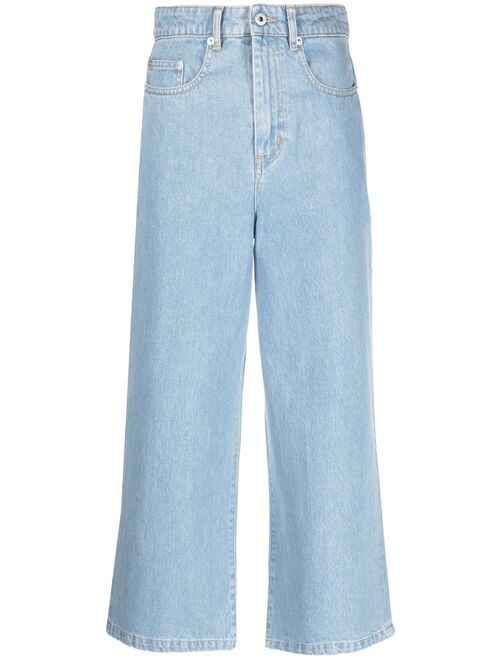 Kenzo Sumire cropped wide-leg jeans